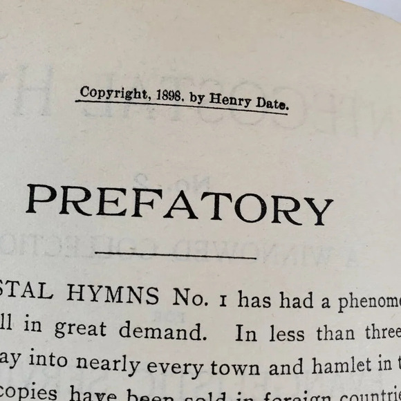 Pentecostal Hymns No. 2 Evangelists Edition 1898 By Henry Date Vintage Gospel - Picture 4 of 8